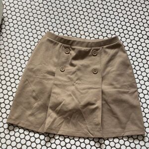 Lands’ End khaki school uniform skirt/skort